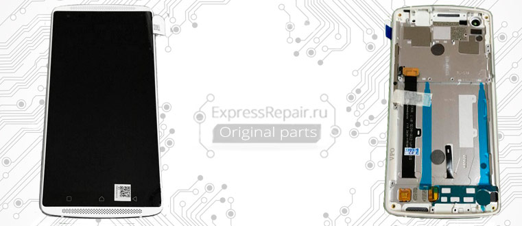 замена стекла экрана и замена дисплея в lenovo vibe x3 c50